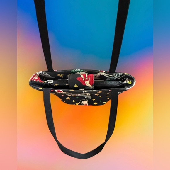 Betty Boop - "Cool Breeze" - Canvas Shoulder Bag Purse Vintage - Picture 5 of 9